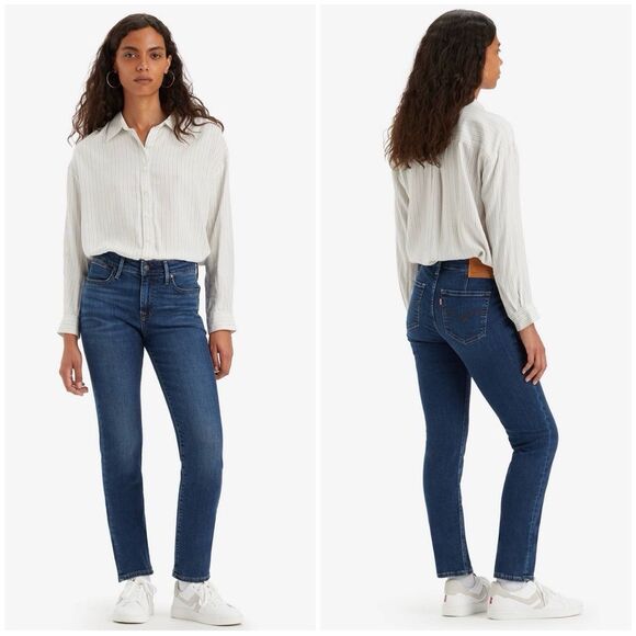 Levi’s 712 Slim Straight Jeans in Cobalt | Medium Wash - Picture 1 of 10